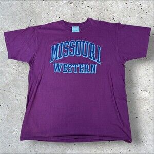 Vtg 90s Crable Sportswear Missouri Western T Shirt Mens XL NCAA College Red